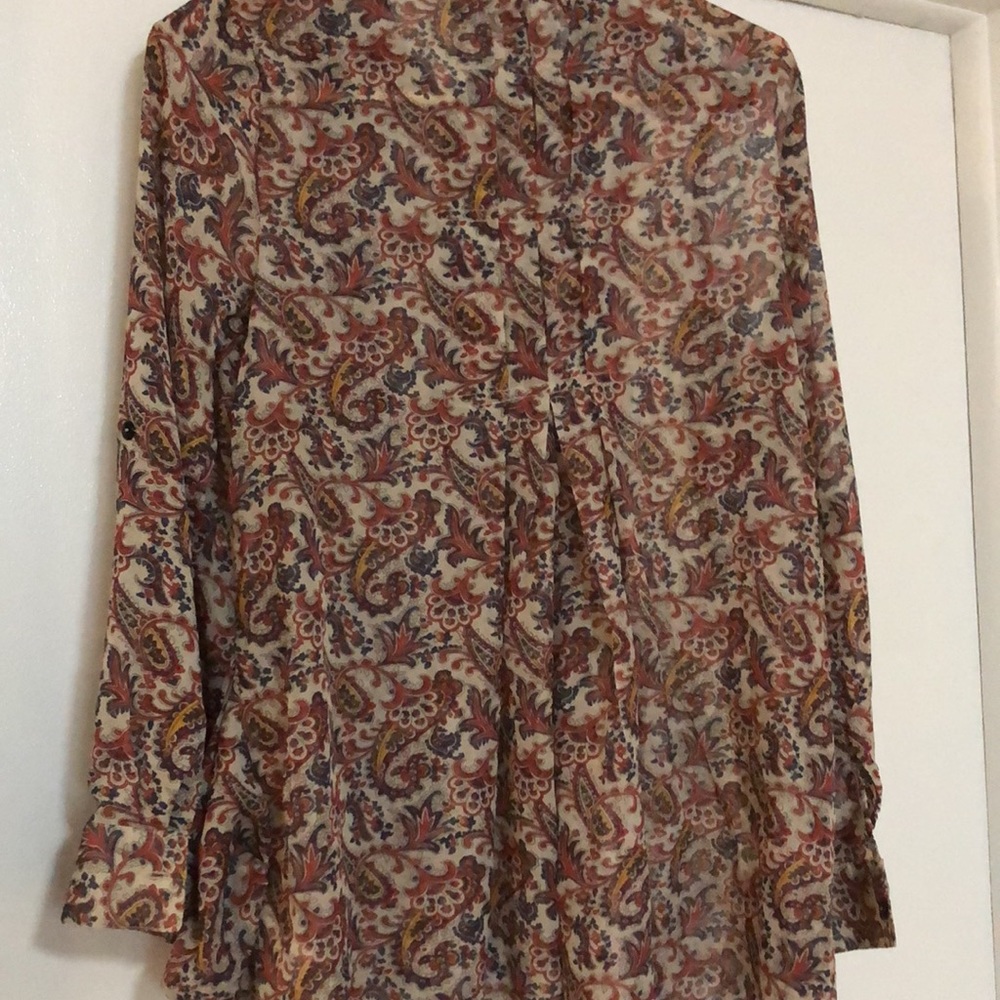 Vintage Simply Noelle Sheer blouse size 8/10-Sm-med - Picture 7 of 7